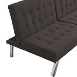 ZUN WOOD FRAME, STAINLESS LEG, FUTON, SOFA BED Espresso W2297P283330