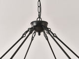 39.3 INCH Wood Wagon Wheel Chandelier Modern Farmhouse Pendant Light 20-Light Ceiling Hanging W5008P464781