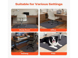 Office Chair Mat, 55 x 35-inch Floor Protector for Hard Surfaces, Durable Polyester Surface, 30351194