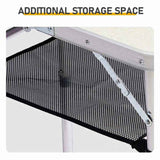 Outdoor Folding Camping Table, 2ft Portable Pinic Table with 3 Adjustable Height, Small Aluminum 11203200