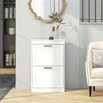 ZUN Shoe Storage Cabinet-White （Prohibited by WalMart） 83912031