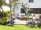 Multifunctional Outdoor Trellis - Climbing Vines SupportFlower/Vegetable Planters, 80"x20"x86" 27749478