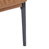 27.56" Modern Accent Chair with Plush Cushions, Minimalist Metal Frame, and Wooden Armrest Design N767P215306C