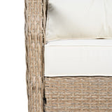 3-piece Outdoor Chair&Table Set Chat Set 2-person Rattan Seating Group with Two Swivel Chairs and a N719P234190N