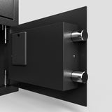 Steel Security Safe and Lock Box with Electronic Keypad - Secure Cash, Jewelry, ID Documents, Black, W396P278373