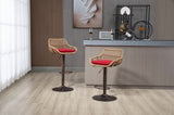 ZUN COOLMORE Swivel Bar Stools Set of 2 Adjustable Counter Height Chairs with Footrest for Kitchen, W39594820