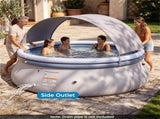 94.5 x 55.5 Large Capacity Outdoor Inflatable with Sunshade Tent, TearResistant PVC BlowUp 94890103