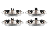 4pcs Hubcaps Center Cap for 00-04 Ford F150 00-02 Expedition w/ 17x7.7 Steel Rim 85410493