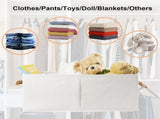 Pack of 3 Large Capacity Storage Bins Closet Organizer System, Sturdy Foldable Storage Boxes for 03075304