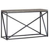 Sonoma Grey and Black Rectangular Sofa Table B062P153618