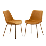 ZUN Aufurr Modern Velvet Dining Chair, Set of 2, Gold T2574P164605