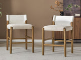 28.5'', Modern Solid Wood Bar Stool with Polyester Cushion - Minimalist Kitchen Island Stool for N780P271400W