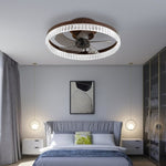 ZUN Ceiling Fans with Lights, Minimalist Ring Led Chandelier Fan with Remote Control Modern Ceiling Lamp W1340121803