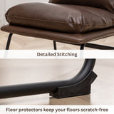 Milos Upholstered 26-inch Counter Height Stools, Set of 2, Antique Brown T2574P245861