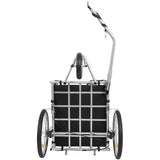 3-in-1 Heavy-Duty Bike Cargo Trailer E-Bike Compatible Steel Frame, 110lb Capacity, Convertible W2932P289394