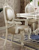 Taupe and Bone White Arm Chair with Nailhead Trim B062P209289