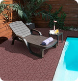 New Stone texture 12" Patio Deck Tiles, DIY Module Interlocking Decking Tiles Floor Tile,Easy and W3022P251868