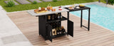 Versatile Outdoor Cabinet with Folding & Expandable Work Surfaces, Ample Storage Space, and Lockable N719P244805B