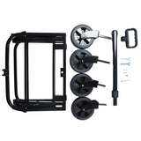 Expandable Dual-Layer Utility Wagon with 100% Extra Space - Grocery Cart for Camping, Shopping, 64718795