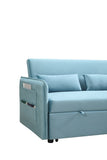 MEGA Pull Out Sofa Bed, Modern Adjustable Pull Out Bed Lounge Chair with 2 Side Pockets, 2 Pillows W97543708