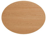 Oak Wood Veneer Tabletop 27.56 Inch Round Coffee Table, Farmhouse Circle Coffee Table MDF Table-top W1164P225845