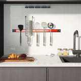 Red Magnetic Tool Organizer Strips - Carbon Steel Construction, Ideal for Clutter-Free 03086117