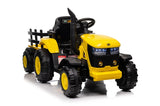 ZUN Ride on Tractor, 12 V Battery Powered Electric Vehicle Toy w/Remote Control,music, LED Lights, W1760P155330