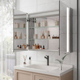 36 x 30 inch Medicine Cabinet with LED Vanity Mirror, Anti-Fog, Dimmable, Recessed or Surface Mount, W1738100836