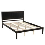 Platform Bed Frame with Headboard, Wood Slat Support, No Box Spring Needed, Queen,Espresso 12847668