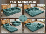 Compression Sofa,Convertible Floor Sofa Bed with Fixed-Shape Frame, Loveseats Boneless Modular 11854585