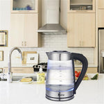ZUN HD-250 110V 1200W 2.5L Electric Kettle with Blue Glass 14592569