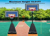 Portable Basketball Hoop for Youth Adults & Professional Match,Adjustable Height 8.04 ft to 10.01 61443356