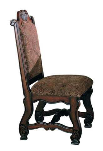 ZUN 2pc Formal Traditional Dining Side Chair with Upholstered Padded Seat and Back Dining Room Solid B011P145132