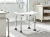 Shower Chair, Adjustable Height Shower Stool with Built-in Handles, Non-Slip Bath Bench Seat for 72542791