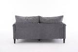 Convertible Combination Sofa Sofa U-Shaped Sofa with Footstools with Storage, Gray Sofa for Living W2012P252429