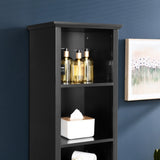 ZUN 64" Tall Bathroom Storage Cabinet for Small Space, Floor Standing Cabinet for Living Room Bathroom W1801P195734