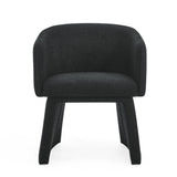 ZUN Modern style simple and elegant chair, black leisure chair, suitable for dining/bedroom/living W487P186357