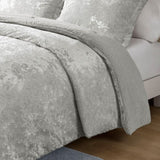 Twin/Twin XL Crushed Velvet Sherpa Reversible Comforter Set B035129821