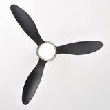 ZUN 52'' ABS Ceiling Fan with Lights and DC Remote, DC Motor Modern Ceiling Fan with 3 ABS Fan W1592P162701