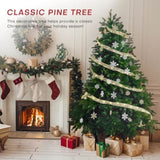 ZUN Christmas Tree, 6FT Artificial Christmas Tree with 1471 PE&PVC Mixed Branch Tips, Holiday 57472542