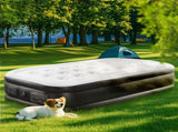 18" Twin Air Mattress with Built in Pump Quick Inflate Deflate Airbed for Home Camping, Black 10504814