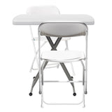 76*50*70.5cm Liftable Garden Plastic Table White 57303780