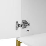 U-Can Modern TV Stand for TV up to 70 Inches,TV Cabinet with 1 Drawer, 2 Cabinets and Metal Legs, N724P198473K