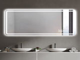 60X28 Inch LED Bathroom Mirror Vanity Mirrors with Front Lights Wall Mounted Anti-Fog Frameless Make W2071P402181