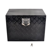 24''Black Aluminum Tool Storage Box Fit For Pickup Truck Bed Lock MT018006 15022646