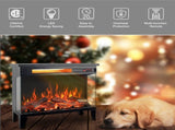 24 inch three sided glass electric fireplace with feet W1769P166908