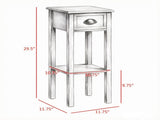 Gray 2-Pack 2-Tier Side Tables Nightstand with Open Shelf for Living Room End Table Decor 62738037