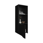 ZUN Obregon 43" Tall One-Door Wall Cabinet with Two Open Shelves, Medicine Cabinet B200P235848