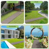 8 Ft gray outdoor garden walkway 95" x 17" x 0.5" 88582944