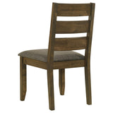 Knotty Nutmeg and Grey Ladderback Dining Chair B062P153686